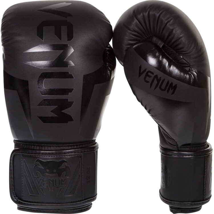 Venum Elite Boxing Gloves - Matte/Black