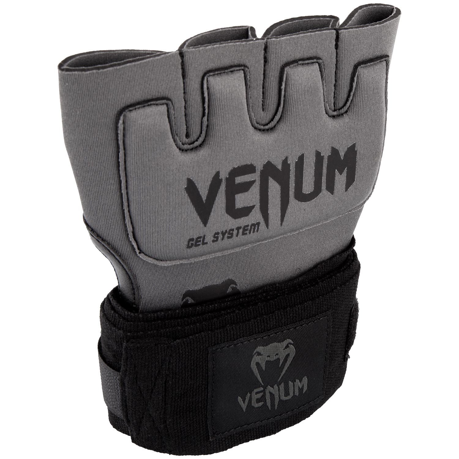 Venum Kontack Gel Glove Wraps (Grey/Black) - ASD Fight ProShop