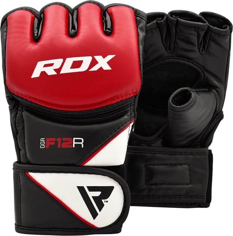 RDX F12 Training MMA Gloves (Red)