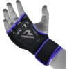 RDX X8 Inner Hand Gloves With Wrist Strap (Black/Blue) - Image 3