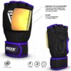 RDX X8 Inner Hand Gloves With Wrist Strap (Black/Blue) - Image 9