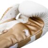Venum Elite Boxing Gloves - White/Gold - Image 3