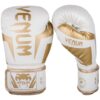 Venum Elite Boxing Gloves - White/Gold