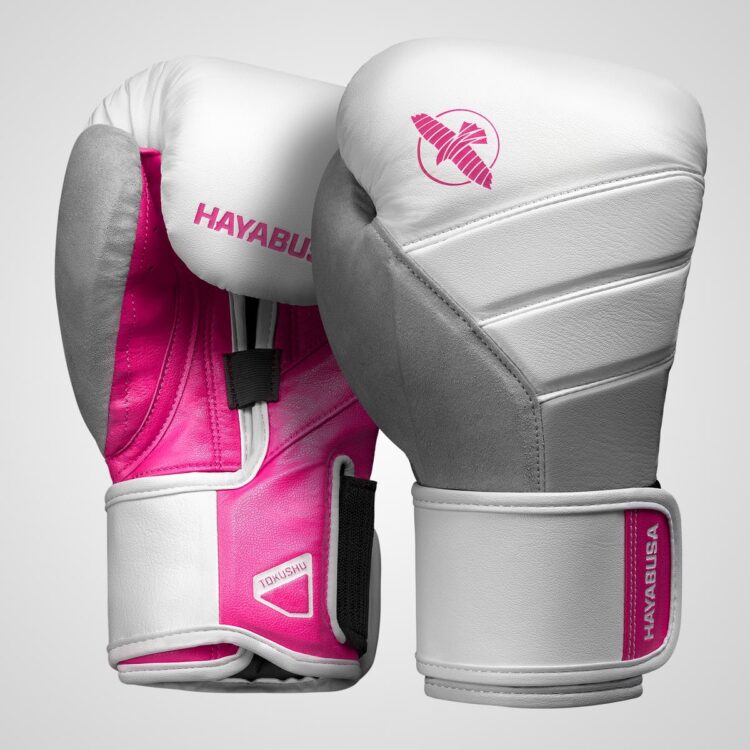 T3 Boxing Gloves (White/Pink)