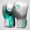 T3 Boxing Gloves (White/Teal)