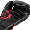 Palm side of back/red boxing glove