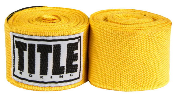 Title Mexican Style 180" Hand Wraps (Gold)