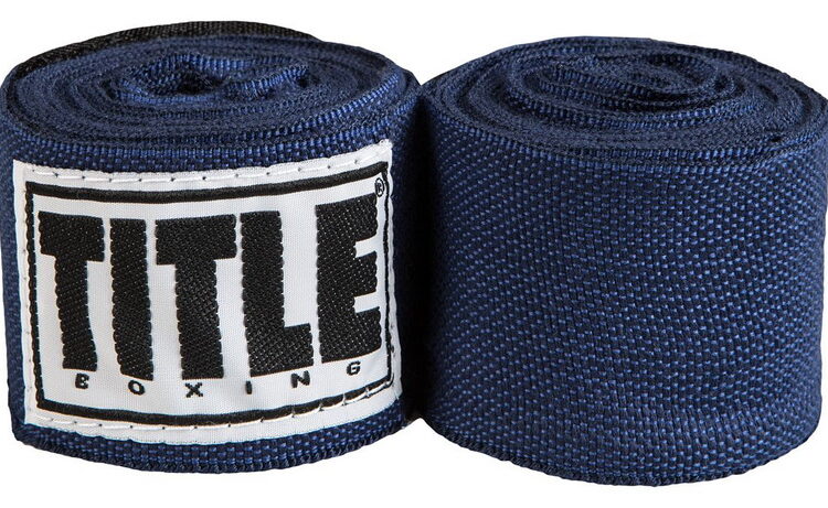 Title Mexican Style 180″ Hand Wraps (Navy)