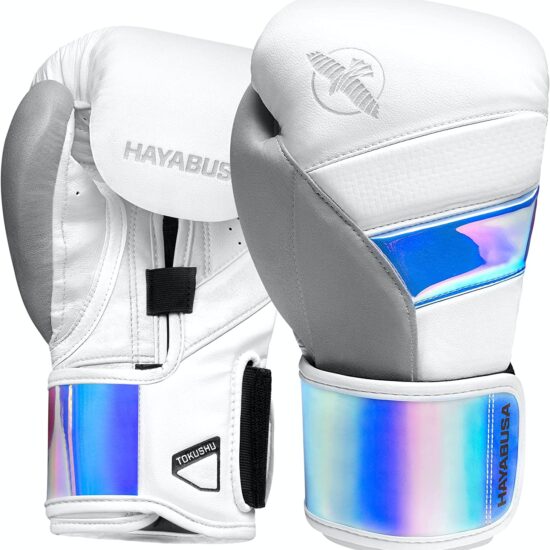 Hayabusa T3 Boxing Gloves (White/Iridescent)