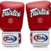 Fairtex BGV1 Muay Thai Boxing Glove - (Red/Black/White) - Image 3