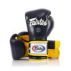 Fairtex BGV9 Black Yellow Muay Thai Boxing Glove