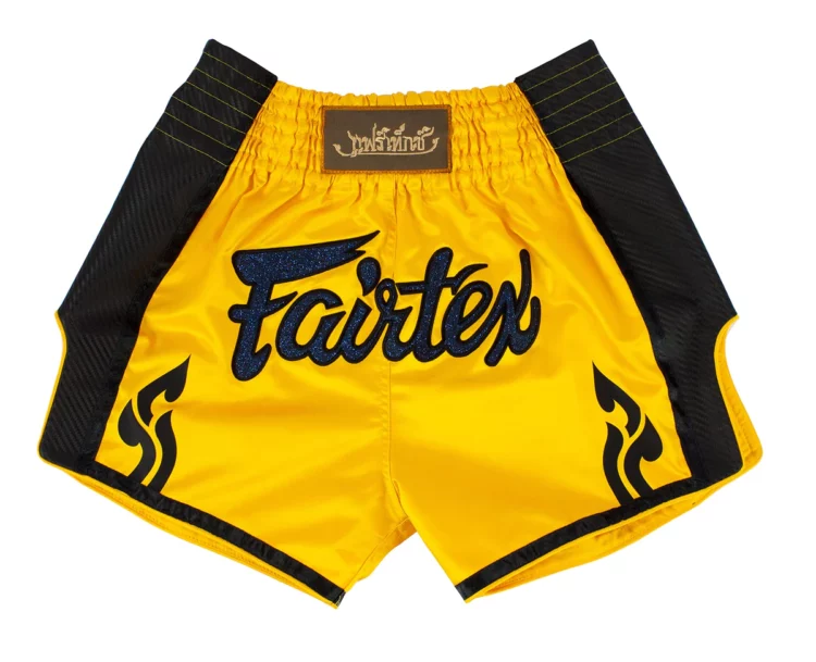 Fairtex BS1701 Stealth Slim Cut Muay Thai Shorts - Yellow