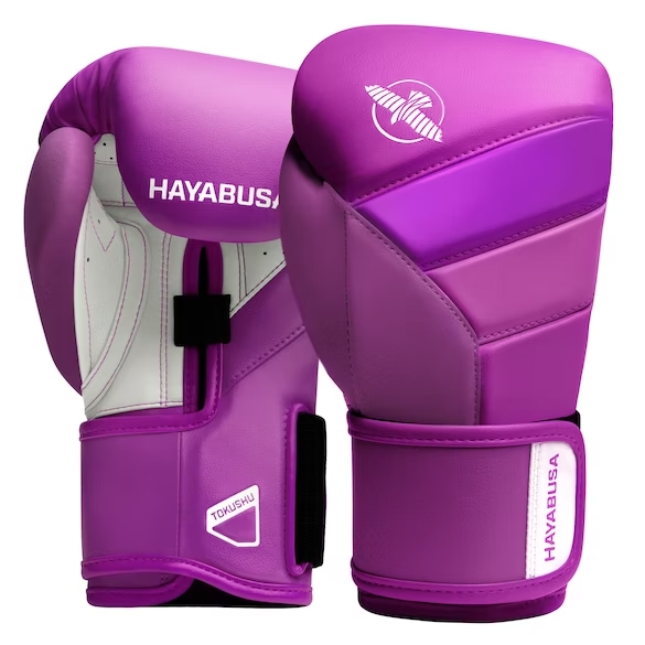 Hayabusa T3 Neon Boxing Gloves (Purple)