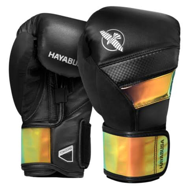 Hayabusa T3 Boxing Gloves (Black/Iridescent)