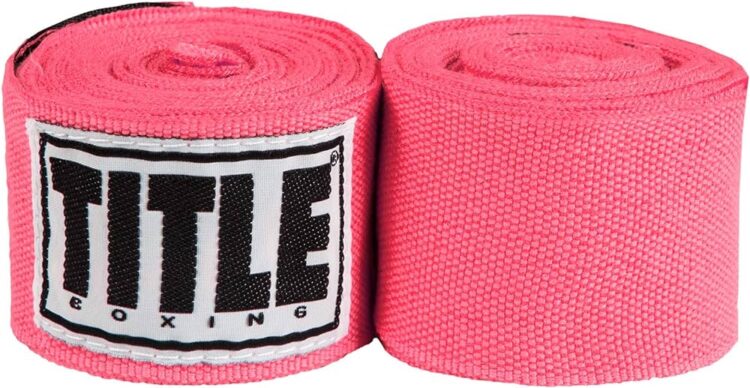 Title Select 180" Semi Elastic Mexican Hand Wraps (Neon Pink)